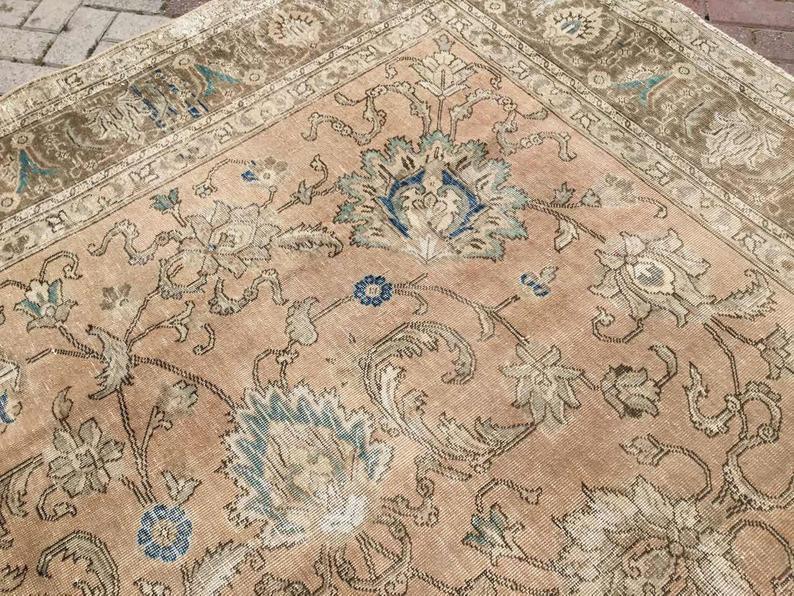Turkish Oushak Rug 370cm x 299cm Antique Handmade Area Rug