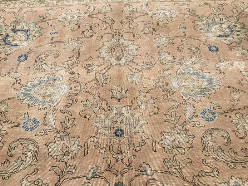 Turkish Oushak Rug 370cm x 299cm Antique Handmade Area Rug