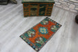 Turkish Patterned Mini Rug 48cm x 95cm Handcrafted Vintage