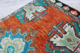 Turkish Patterned Mini Rug 48cm x 95cm Handcrafted Vintage