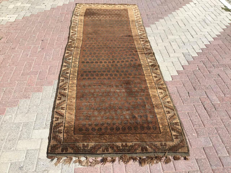 Turkish Runner Rug 132x352cm Vintage Handcrafted Design