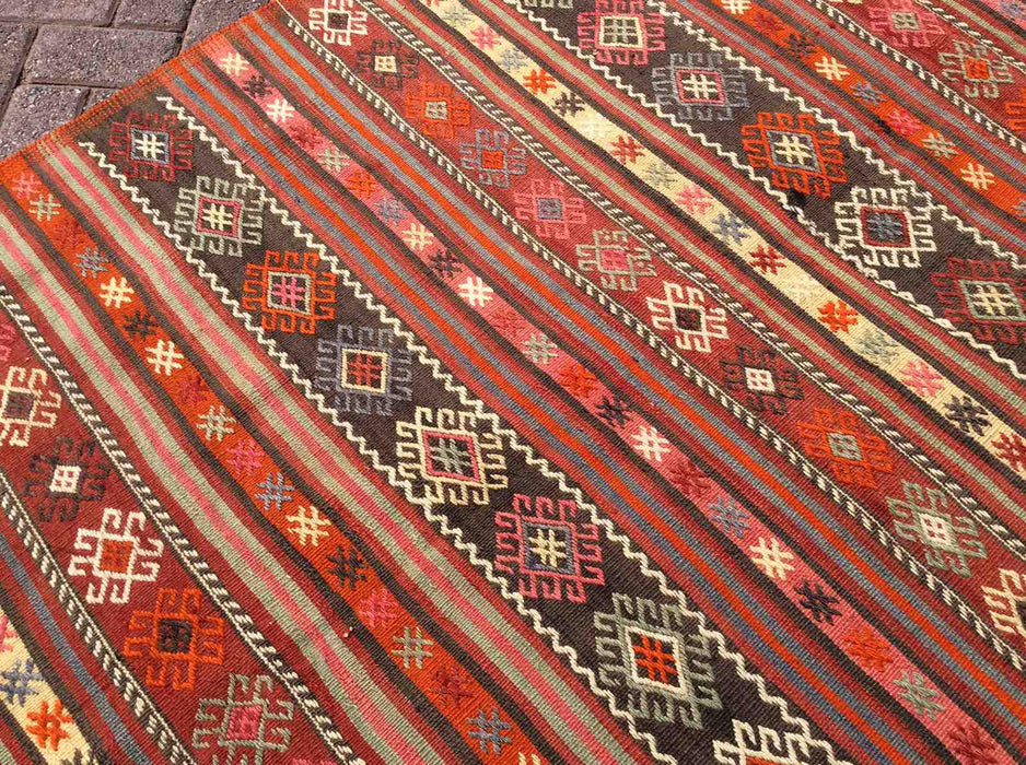 Turkish Vintage Kilim Area Rug 147cm x 233cm #615