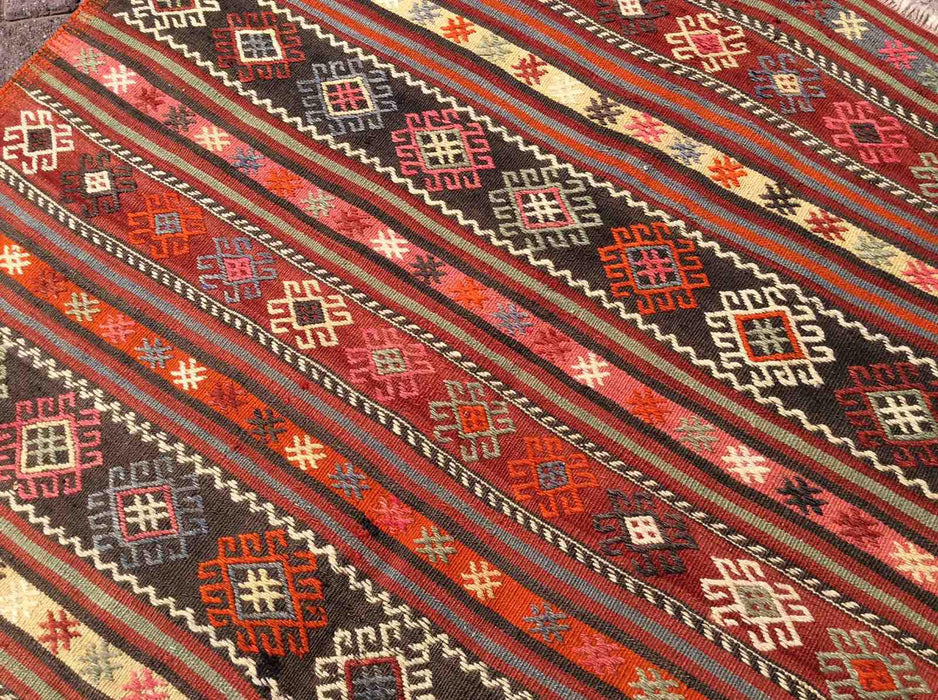 Turkish Vintage Kilim Area Rug 147cm x 233cm #615