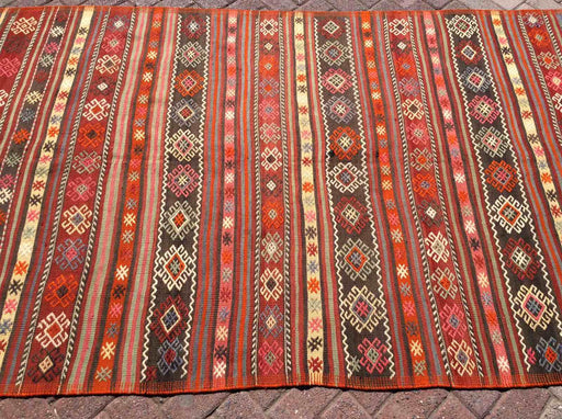 Turkish Vintage Kilim Area Rug 147cm x 233cm #615