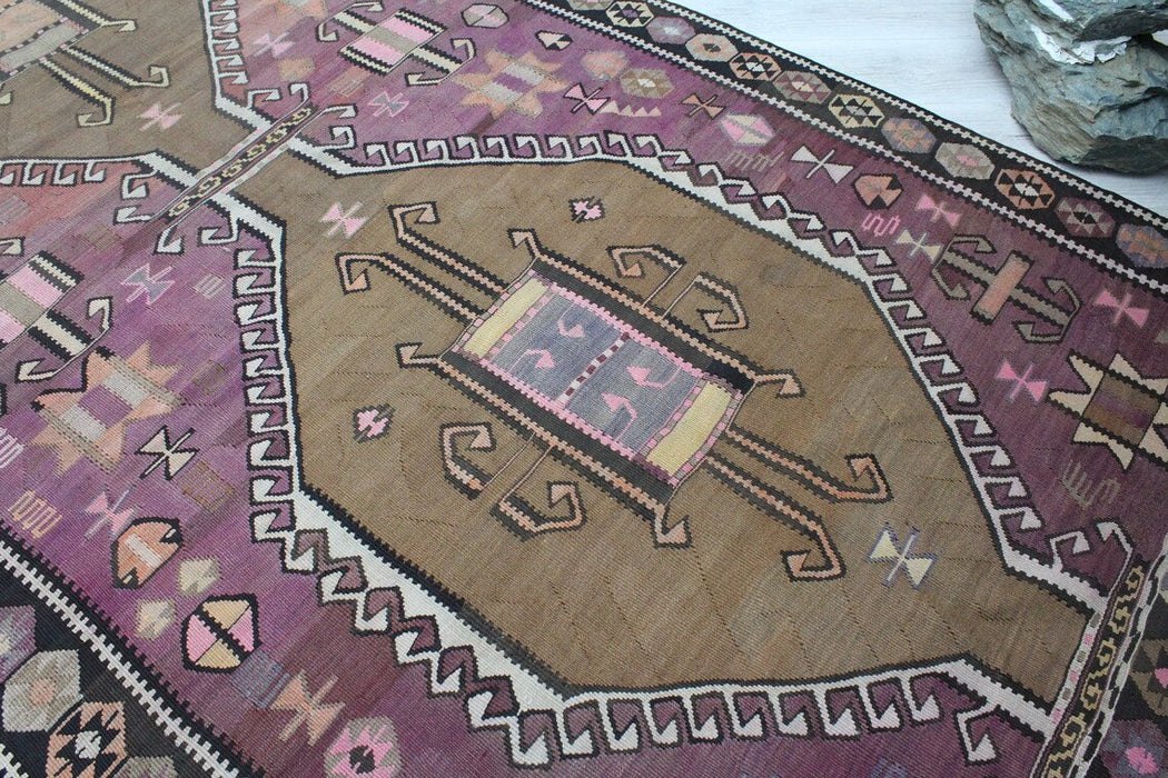 Turks vintage kelimloperkleed 160 x 459 cm