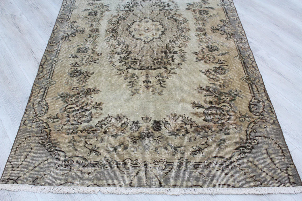 Turkish Vintage Rug 115cm x 201cm Handcrafted Wool Design