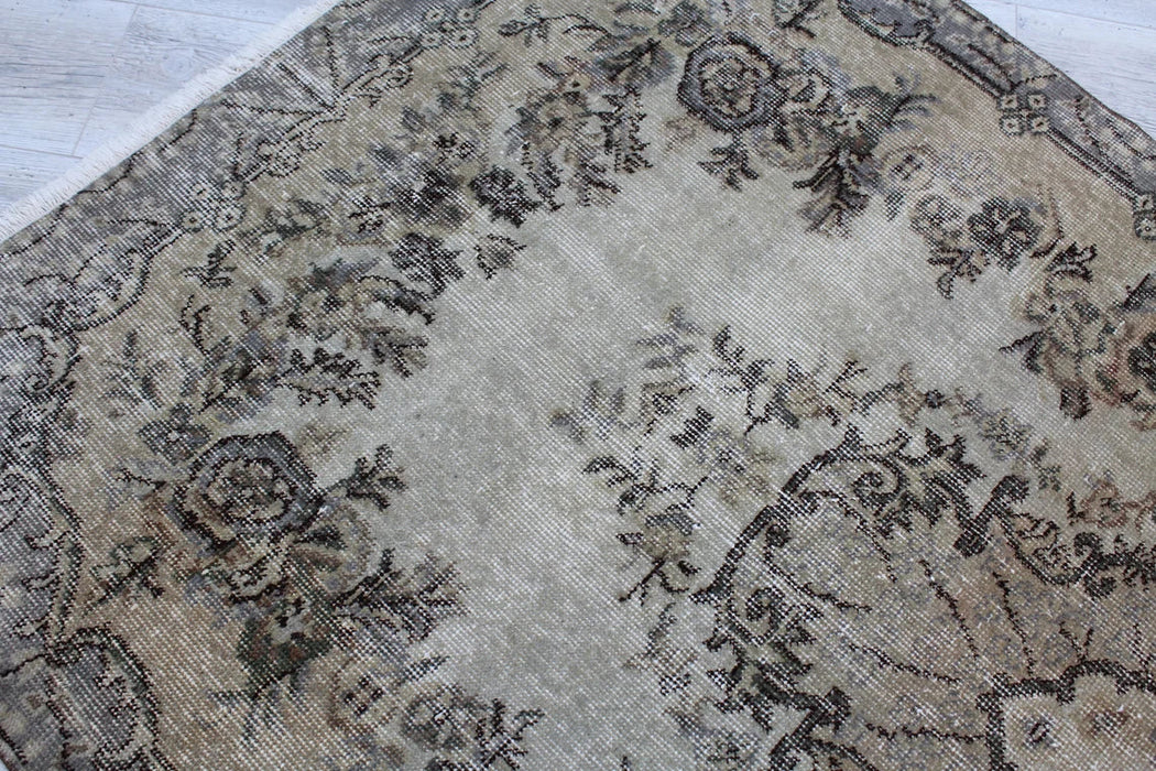 Turkish Vintage Rug 115cm x 201cm Handcrafted Wool Design