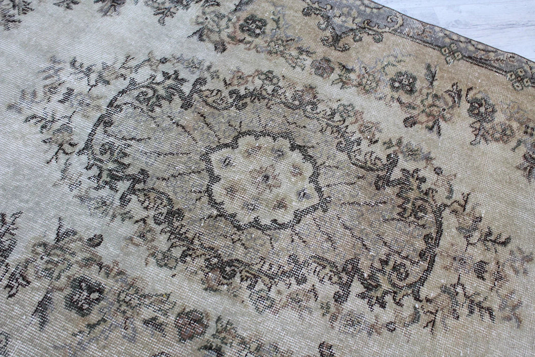 Turkish Vintage Rug 115cm x 201cm Handcrafted Wool Design