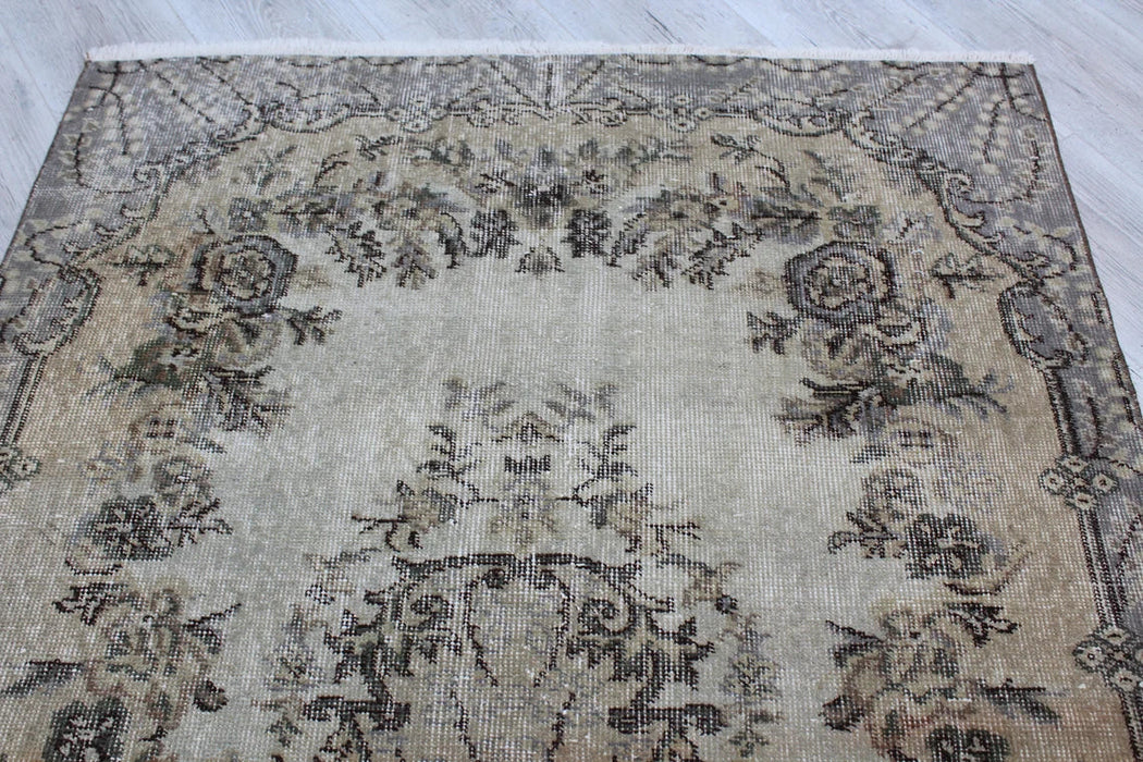 Turkish Vintage Rug 115cm x 201cm Handcrafted Wool Design