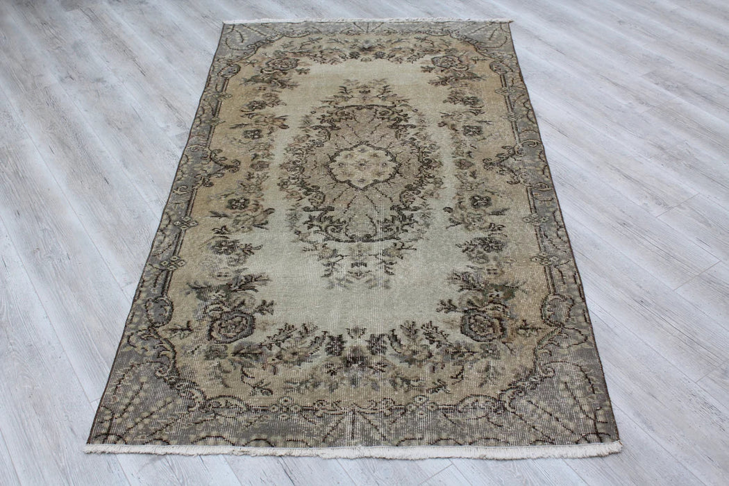 Turkish Vintage Rug 115cm x 201cm Handcrafted Wool Design