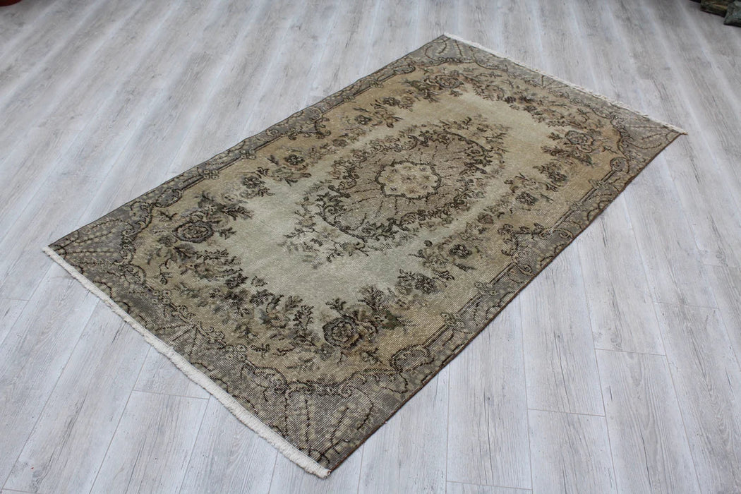 Turkish Vintage Rug 115cm x 201cm Handcrafted Wool Design