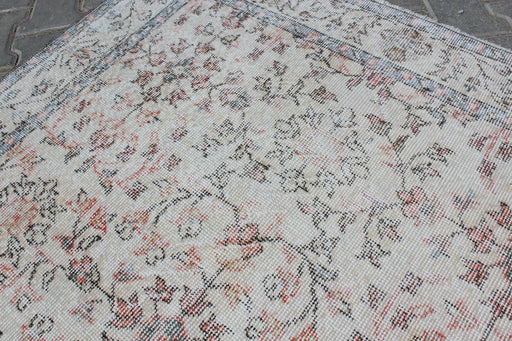 Turkish Vintage Rug 124cm x 203cm Hand-Knotted Wool