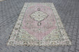 Turkish Vintage Rug 182cm x 316cm Geometric Design