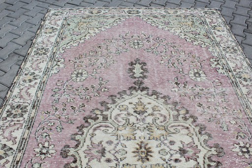 Turkish Vintage Rug 182cm x 316cm Geometric Design