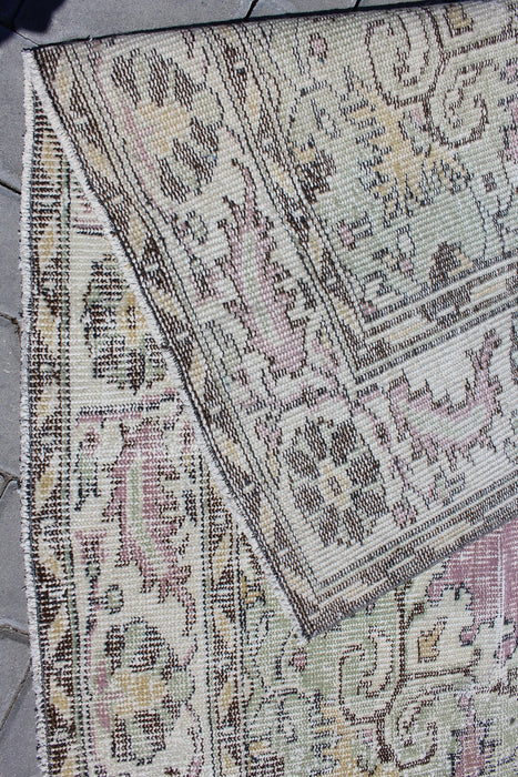 Turkish Vintage Rug 182cm x 316cm Geometric Design