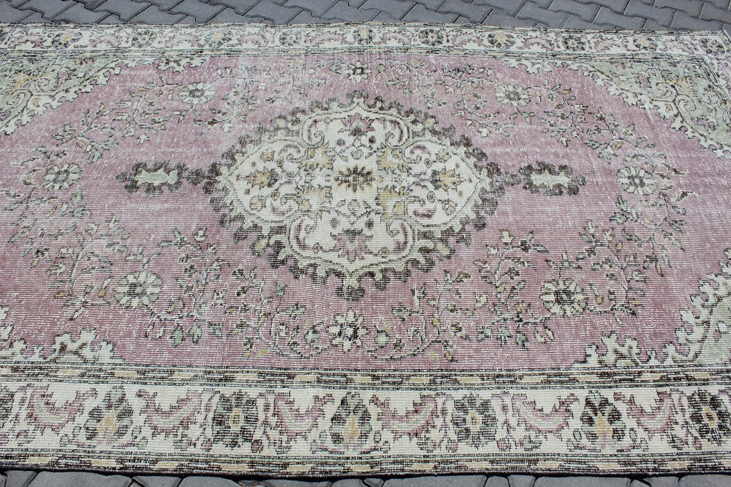 Turkish Vintage Rug 182cm x 316cm Geometric Design
