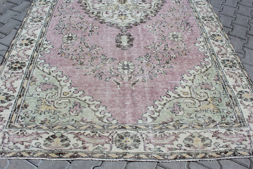 Turkish Vintage Rug 182cm x 316cm Geometric Design