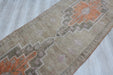 Turkish Vintage Runner Rug 373cm x 96cm Geometric Pattern