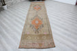 Turkish Vintage Runner Rug 373cm x 96cm Geometric Pattern