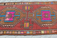 Turkish Wool Kilim Runner 101cm x 233cm Handwoven Design