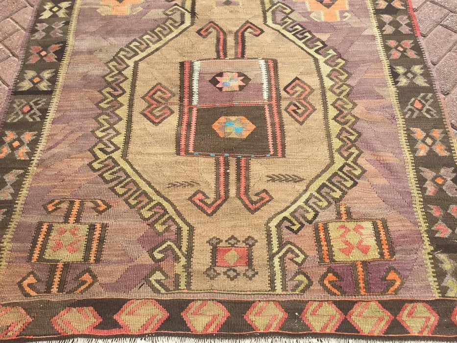 Turkish Wool Runner Rug 150cm x 409cm Vintage Style