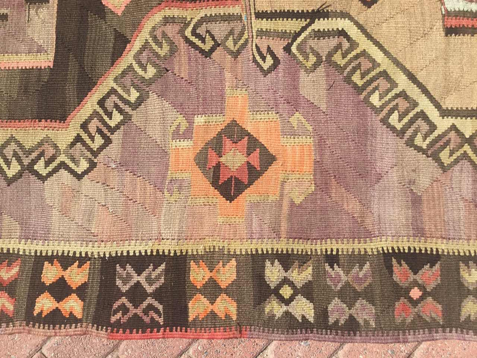 Turkish Wool Runner Rug 150cm x 409cm Vintage Style