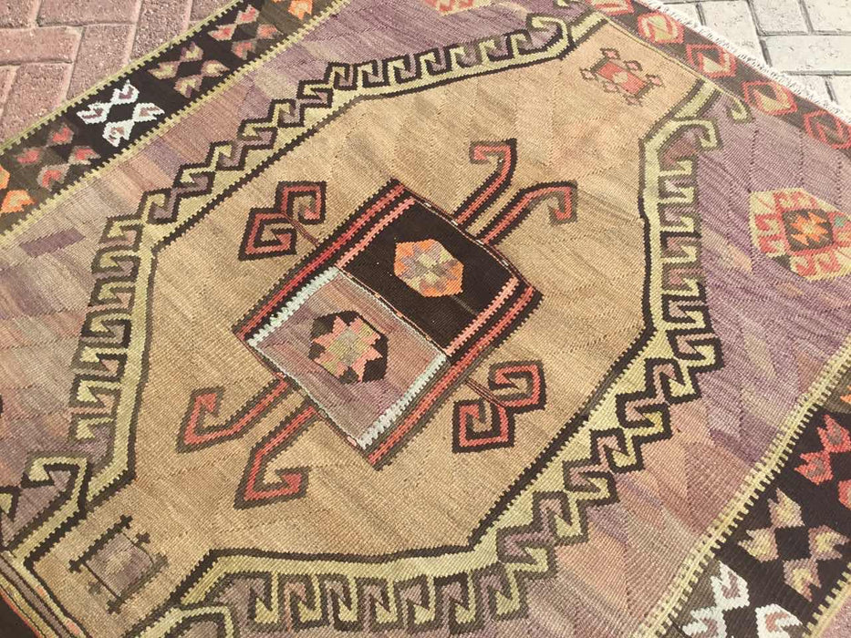 Turkish Wool Runner Rug 150cm x 409cm Vintage Style