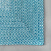 Turquoise Braided Indoor Outdoor Area Rug 120x180 cm