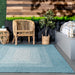 Turquoise Braided Indoor Outdoor Area Rug 120x180 cm