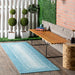 Turquoise Braided Indoor Outdoor Area Rug 120x180 cm