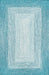 Turquoise Braided Indoor Outdoor Area Rug 50x80 cm