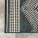 Turkoosi Flatweave Sisä-ulkoalueen matto 150x210 cm