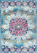 Turquoise bloemenpatroon vloerkleed voor Home 