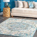 Turquoise Medallion Area Rug 120x180 cm