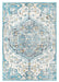 Turquoise Medallion Area Rug 120x180 cm