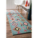 Turquoise Moroccan Diamond Area Rug 160x230 cm