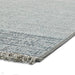 Tappeto beige/blu a tessitura piatta per interni ed esterni, durevole, resistente alle macchie e alle intemperie Tweed 9743