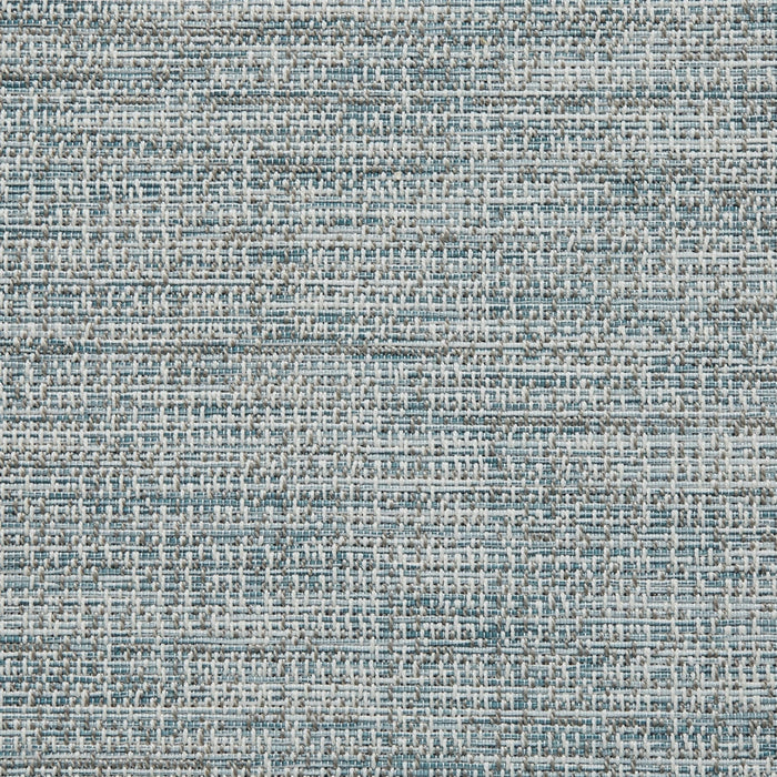 Tappeto beige/blu a tessitura piatta per interni ed esterni, durevole, resistente alle macchie e alle intemperie Tweed 9743