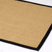 Urmston Sisal Jute Border Flatweave Natural/Black Rug