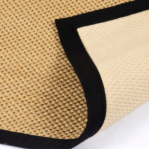 Urmston Sisal Jute Border Natural/Black Runner