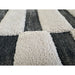 Valley Build Scandinavian Carved 3D Hi-Low Flatweave Ivory/Charcoal Grey/Monochrome Rug