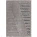 Valley Connection Scandinavian Carved 3D Hi-Low Flatweave Charcoal Grey/Grey Rug