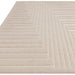 Valley Connection Scandinavian Carved 3D Hi-Low Flatweave Ivory Rug