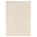 Valley Connection Scandinavian Carved 3D Hi-Low Flatweave Ivory Rug