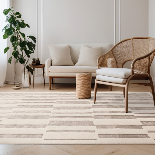 Valley Natural/Ivory Tile Rug