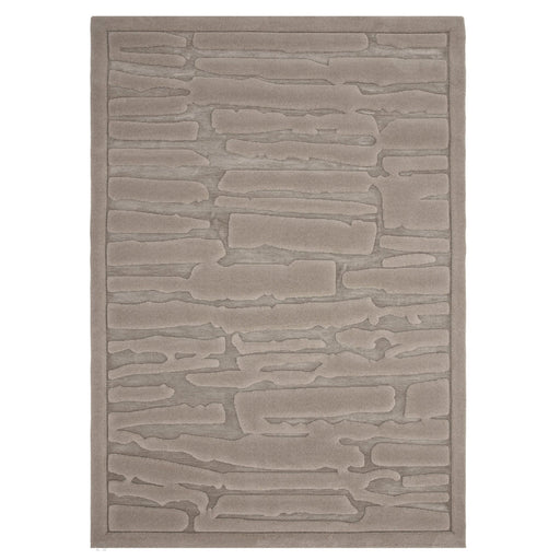 Valley Path Scandinavian Carved 3D Hi-Low Flatweave Beige/Natural Rug