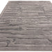 Valley Path Scandinavian Carved 3D Hi-Low Flatweave Charcoal Grey/Grey Rug