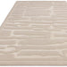 Valley Path Scandinavian Carved 3D Hi-Low Flatweave Ivory/Cream Rug