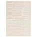 Valley Path Scandinavian Carved 3D Hi-Low Flatweave Ivory/Cream Rug