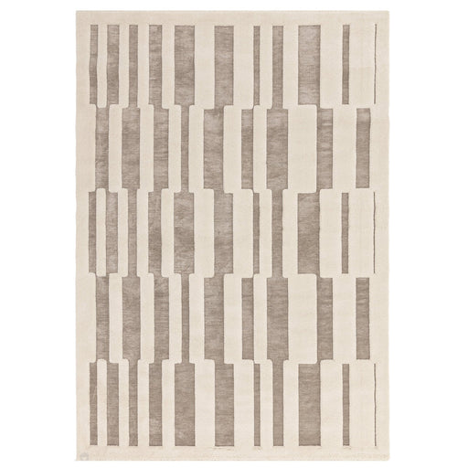 Valley Tile Scandinavian Carved 3D Hi-Low Flatweave Beige/Ivory/Natural Rug